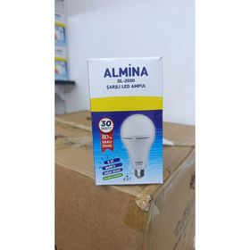 Almina DL-2030 30 W E27 Duy 6400K 2700 Lümen Şarjlı Led Ampul