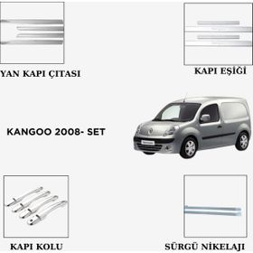 Alminox Oto Paslanmaz Çelik Kangoo 2008 Sürgü Nikelajı