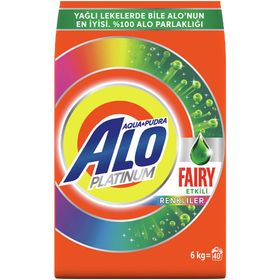 Alo Platınum Aqua Pudra Fairy Etkili 6 kg Toz Çamaşır Deterjanı