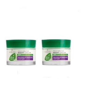 Aloe Via 2x50 ml Aloe Vera Besleyici Gece Kremi