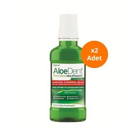 AloeDent Alkolsüz 2x250 ml Ağız Hijyen ve Çalkalama Suyu