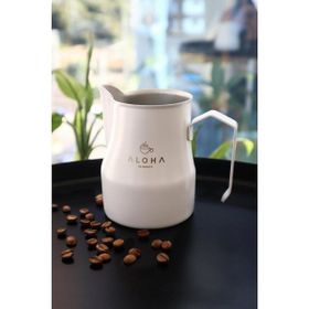 Aloha Kahve 500 ml Beyaz Süt Potu