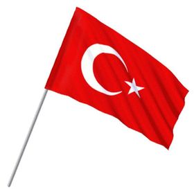 Alpaka 20x30 Sallama Türk Bayrağı