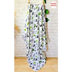Alpar Tekstil 120x120 cm Baykuş Bambu Müslin Örtü Battaniye