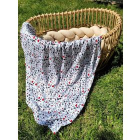 Alpar Tekstil 120x120 cm Kalp Bambu Müslin Örtü Battaniye
