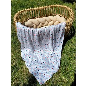 Alpar Tekstil 120x120 cm Yıldız Bambu Müslin Örtü Battaniye