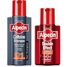 Alpecin Caffeine C-1 250 ml Dökülme Karşıtı Şampuan + Alpecin Double Effect Kafein İçeren Dökülme ve Kepek Karşıtı 200 ml Şampuan