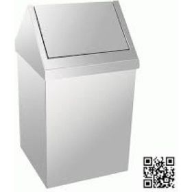 Alper Banyo 3800-380 Krom Çatı Kapaklı Çöp Kovası