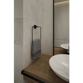 Alper Banyo Eko Siyah Kare Havluluk