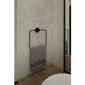 Alper Banyo Eko Siyah Kare Havluluk