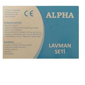 Alpha 1750 ml Lavman Seti Tek Kullanımlık