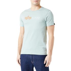 Alpha İndustries Alpha Label Tozlu Yeşil Erkek T-shirt