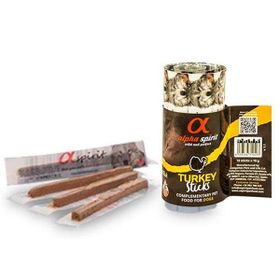 Alpha Spirit Hindili Sticks 16x10 gr Köpek Ödülü