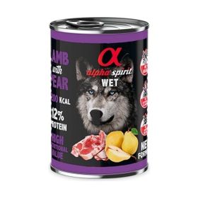 Alpha Spirit Wet Foot Armutlu Hindi Etli Yetişkin 400 gr Köpek Konservesi