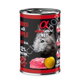 Alpha Spirit Yetişkin Domuzlu Elmalı 400 gr Köpek Konservesi