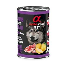 Alpha Spirit Yetişkin Kuzulu Armutlu 400 gr Köpek Konservesi