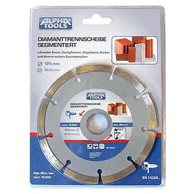 Alpha Tools 125x22 mm Elmas Unı Kesici Disk