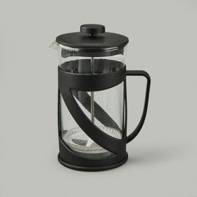 Alpina 600 ml Şeffaf Siyah French Press