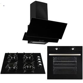 Alpina GLS640BL - MFA604MBL - F17 60 Statik Siyah 3'lü Ankastre Set