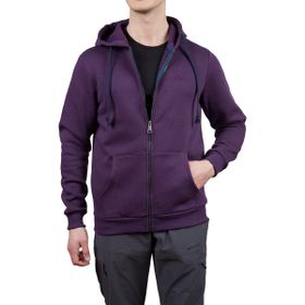 Alpinist 600501 Covert Tam Fermuarlı Mürdüm Erkek Sweatshirt