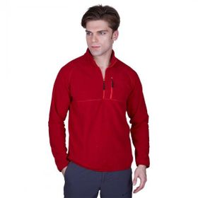 Alpinist 600508 Gamma Fermuarlı Polar Bordo Erkek Sweatshirt