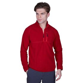 Alpinist 600508 Gamma Fermuarlı Polar Bordo Erkek Sweatshirt