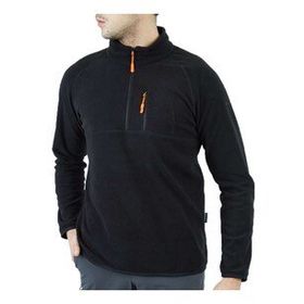 Alpinist 600508 Gamma Fermuarlı Polar Siyah Erkek Sweatshirt