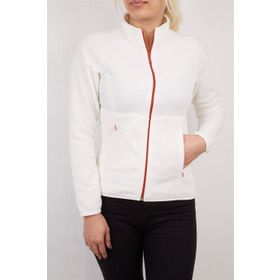 Alpinist Alpha Beyaz Tam Fermuarlı Kadın Polar