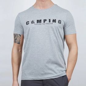 Alpinist Buteo Gri Melanj Erkek T-shirt