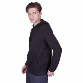 Alpinist Cliff Siyah Erkek Kapüşonlu Polar Sweatshirt