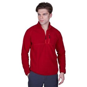 Alpinist Gamma Bordo Yarım Fermuarlı Erkek Polar