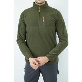 Alpinist Gamma Haki Yarım Fermuarlı Erkek Polar