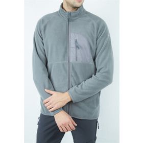 Alpinist Motus Gri Melanj Tam Fermuarlı Polar