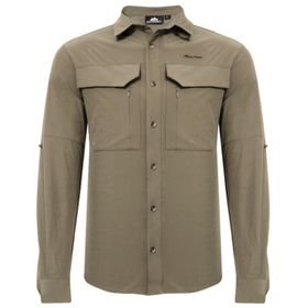 Alpinist Natriks Sand Uzun Kollu Haki Erkek Gömlek