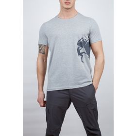 Alpinist Nordic Gri Melanj Erkek T-Shirt