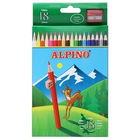 Alpino AL000656 Kılıflı 18 Renkli Kalem