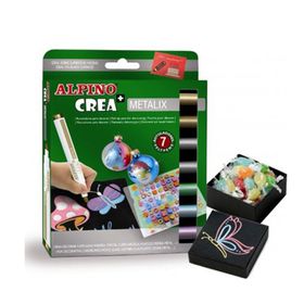 Alpino AR-134 7'li Crea Metalik Keçeli Kalem