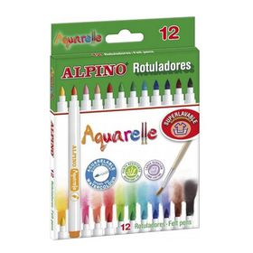 Alpino AR-160 Fırça Uçlu 12 Renk Keçeli Kalem