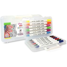 Alpino AR-800186 Çift Yönlü Fırça Uçlu 12'li Keçeli Kalem