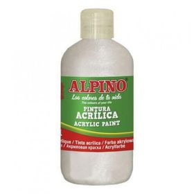 Alpino DV000120 250 ml Metalik Beyaz Akrilik Boya Şişe