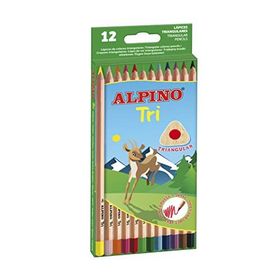 Alpino Tri 12 Renk Üçgen Kuru Boya Kalemi
