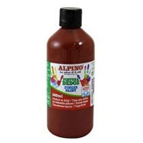 Alpino Yıkanabilir 500 ml Kahverengi Parmak Boyası