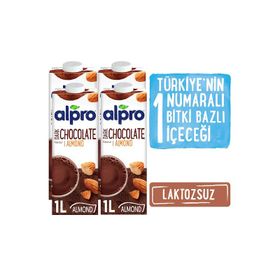 Alpro 1 lt Bitter Çikolata Badem Sütü