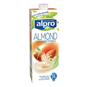 Alpro 1 lt Şekersiz Badem Sütü