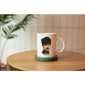 Alpşan Ticaret Atatürk Baskılı Beyaz Kupa