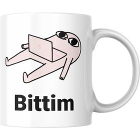 Alpşan Ticaret Bittim Hediye Beyaz Kupa