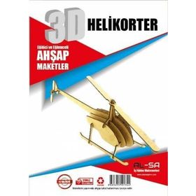 Alsa 3d Helikopter Ahşap Maket