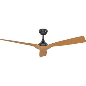 Alsanfan Chic Siyah Motorlu Kahverengi Kanatlı Aydınlatmasız Uzaktan Kumandalı 132 cm Tavan Vantilatör
