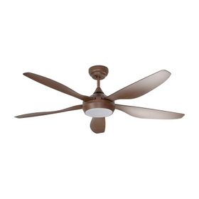 Alsanfan Style Kahverengi Aydınlatmalı 137 cm Uzaktan Kumandalı Tavan Vantilatör