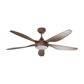 Alsanfan Style Kahverengi Aydınlatmalı 137 cm Uzaktan Kumandalı Tavan Vantilatör